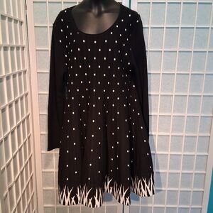 L Papillon Dress - Black & White 6283